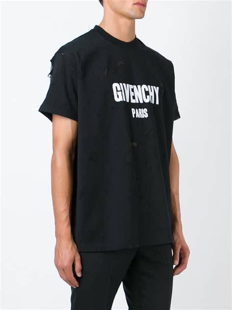 givenchy mens dress shirt|Givenchy distressed t shirt.